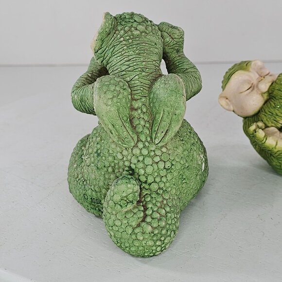 Vintage Marty Dragon Keep Baby Dragon Figurines Set Of 3 FLAWS AS IS - Picture 5 of 16